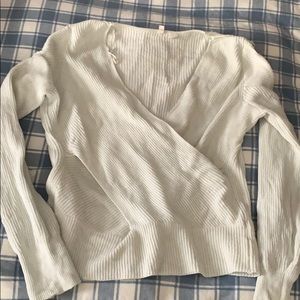 Anthropologie cotton crop sweater